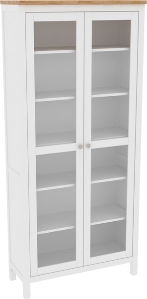 Шкаф с витриной ММЦ Кантри 20 - фото