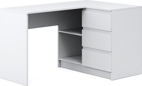 Письменный стол Империал Оникс Вайт угловой - фото
