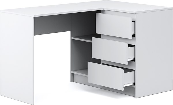 Письменный стол Империал Оникс Вайт угловой