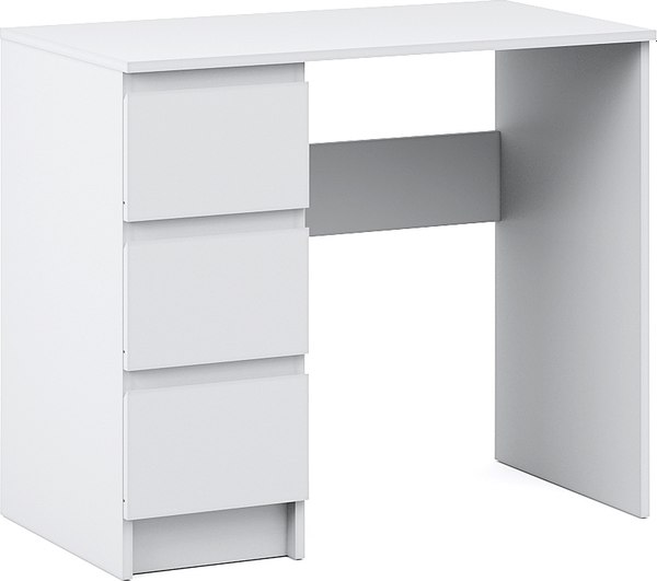 Письменный стол Империал Оникс Вайт 3 ящика - фото