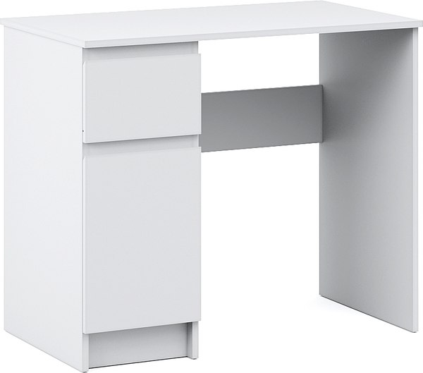 Письменный стол Империал Оникс Вайт 1д1ящ - фото
