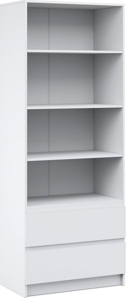 Стеллаж Империал Оникс Вайт 2 ящика - фото