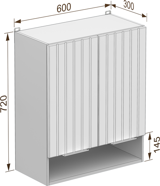 Шкаф навесной для кухни Arvento Корнелия Анта-плюс ВШ60п