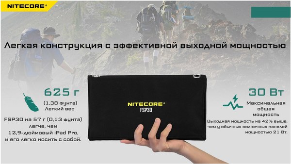 Солнечная панель Nitecore FSP30