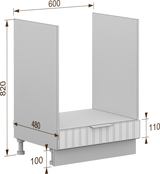 Шкаф под духовку Arvento Корнелия Анта-плюс НШ60д