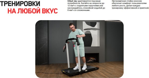 Электрическая беговая дорожка Orlauf Fitness Jay 17686