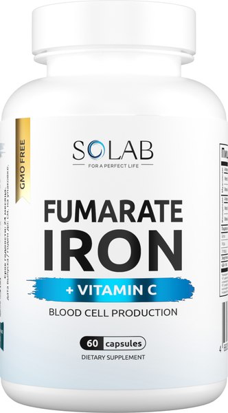 Витаминно-минеральный комплекс SOLAB Железо Фумарат - фото