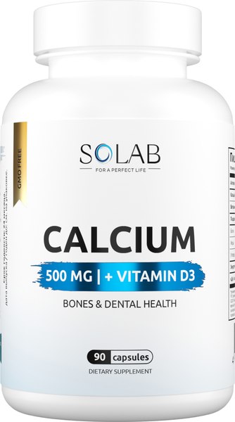 Витаминно-минеральный комплекс SOLAB Кальций + витамин D - фото