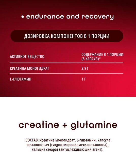 Комплексные аминокислоты Do eco Креатин с Глютамином