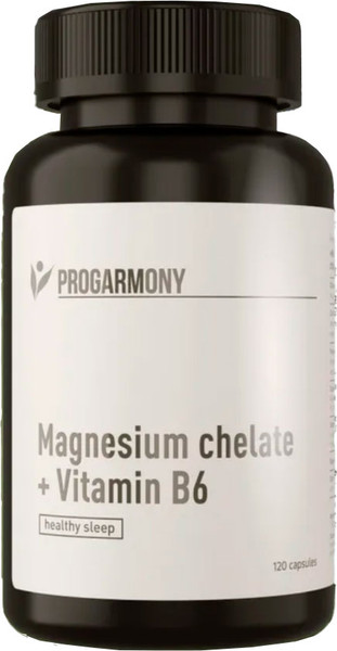 Витаминно-минеральный комплекс Progarmony Магний бисглицината и витамин В6 - фото