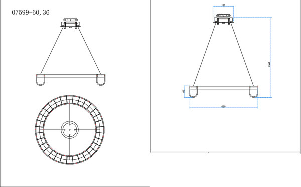 Потолочный светильник Kinklight Гэлли 07599-60.36