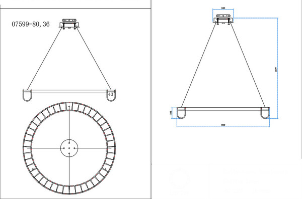 Потолочный светильник Kinklight Гэлли 07599-80.36