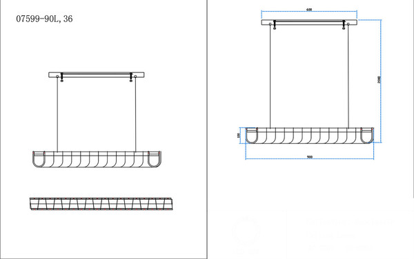 Потолочный светильник Kinklight Гэлли 07599-90L.36