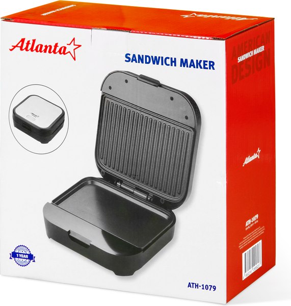Сэндвичница Atlanta ATH-1079 (черный)