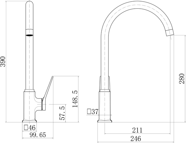 Смеситель Fashun A4086