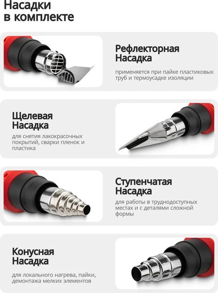 Строительный фен ForceKraft FK-HG65-2000LCD (65567)