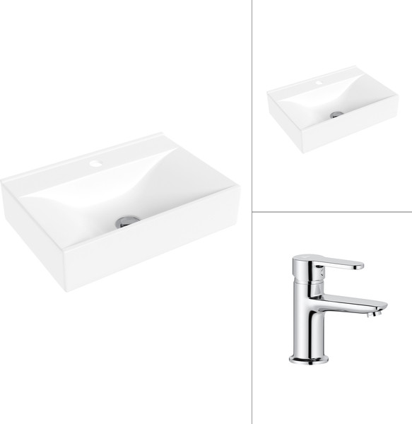 Умывальник со смесителем Lauter 21887B + Jet 21AM12361 - фото