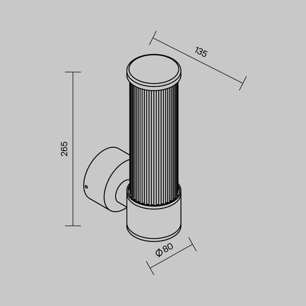 Бра уличное Maytoni Lit O593WL-L8B3K