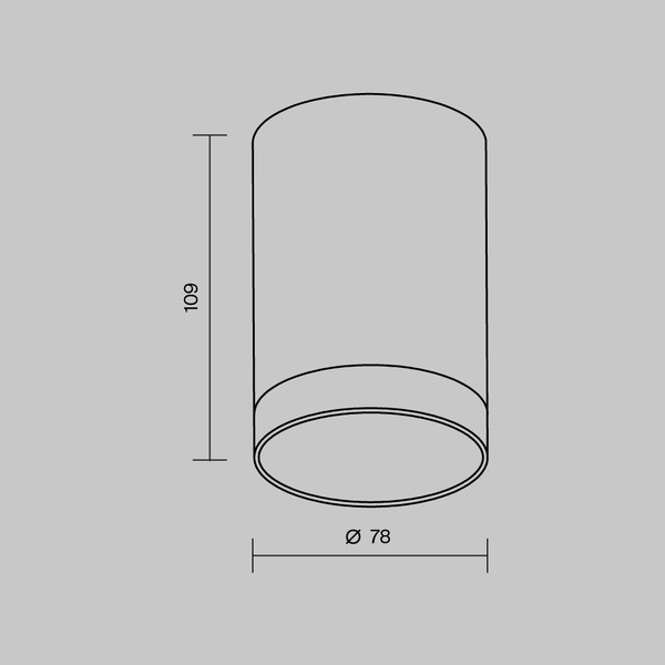 Светильник уличный Maytoni O500CL-L10W3K