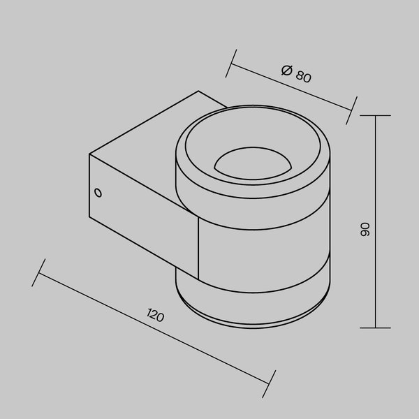 Бра уличное Maytoni O490WL-L6W3K