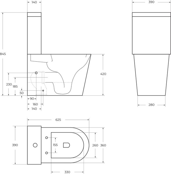 Унитаз напольный BelBagno Flay-Tor BB2149CP-TOR/BB2149T/BB089SC