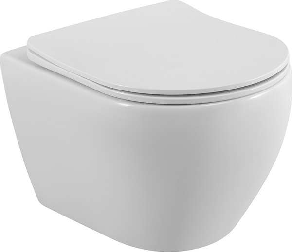 Унитаз подвесной Cezares Stylus CZR-513-TH-R/CZR-089-SC - фото