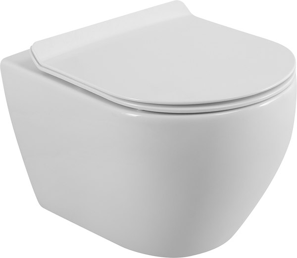 Унитаз подвесной Cezares Stylus CZR-513-TH-R/CZR-076-SC - фото