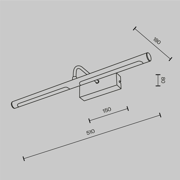 Подсветка для картин и зеркал Maytoni Twinkle MIR266WL-L12CH4K