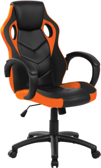 Кресло геймерское Helmi Boost HL-S07 / 319987 (черный/оранжевый) - фото