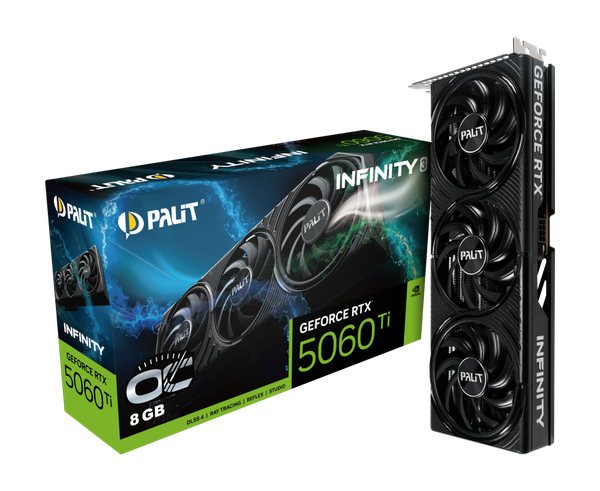 Видеокарта Palit RTX 5060 Ti Infinity 3 OC 8GB (NE7506TS19P1-GB2062S)