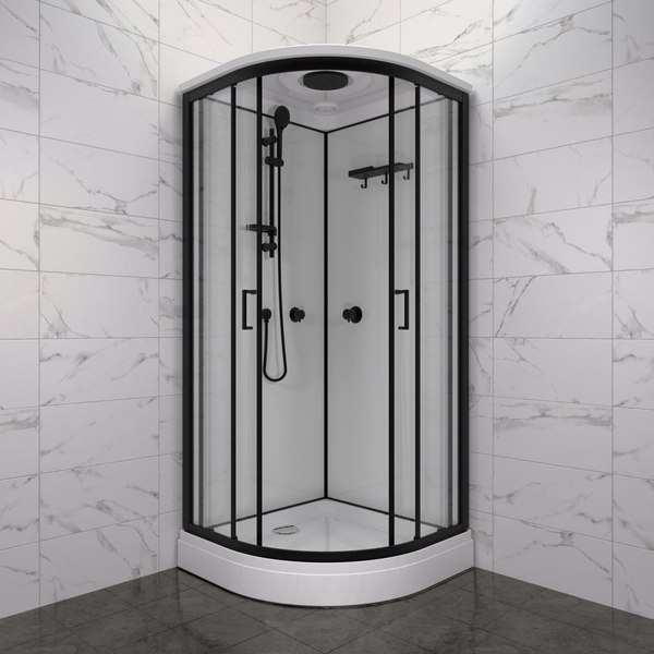 Душевая кабина Triton Прайм-Блэк М3 90х90А