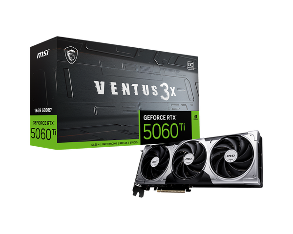 Видеокарта MSI RTX 5060 Ti 16G Ventus 3X OC