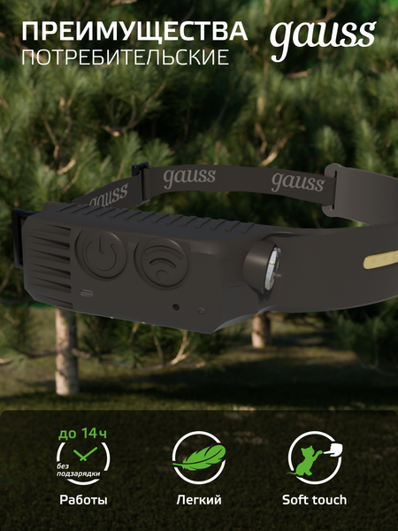 Фонарь Gauss GFL411 / GF411
