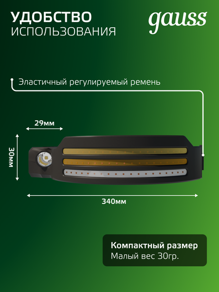 Фонарь Gauss GFL412 / GF412