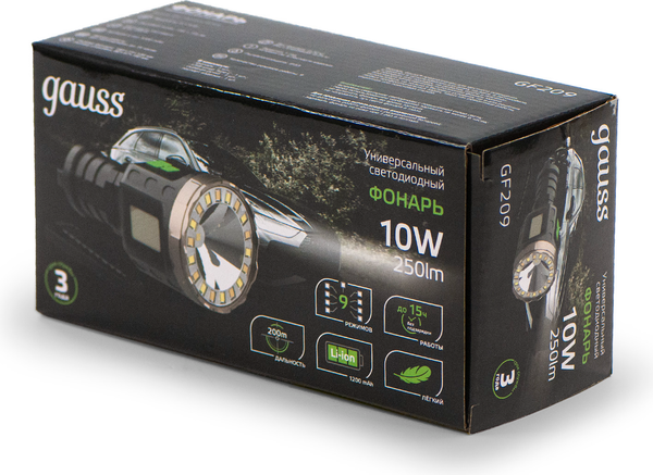 Фонарь Gauss GFL209 / GF209