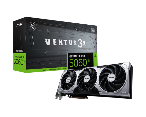 Видеокарта MSI RTX 5060 Ti 8G Ventus 3X OC