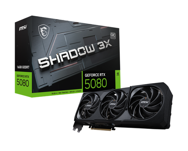 Видеокарта MSI RTX 5080 16G Shadow 3X OC