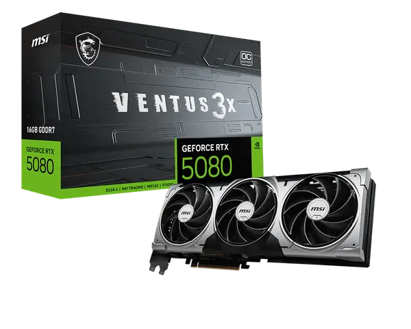 Видеокарта MSI RTX 5080 16G Ventus 3X OC