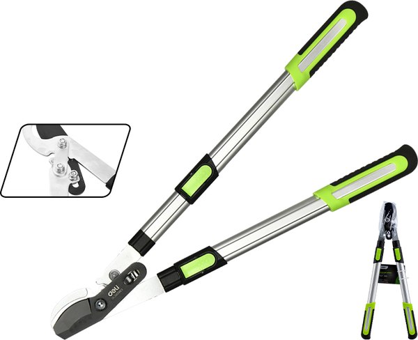 Сучкорез механический Deli EDL580423 (черный/зеленый)