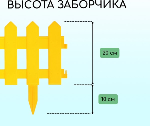 Изгородь декоративная Мастер Сад Палисадник 30x196см 4 секции / 2152311