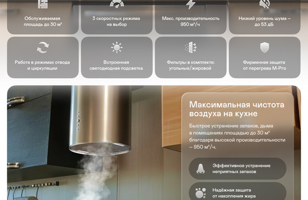 Вытяжка коробчатая Garlyn CH-120