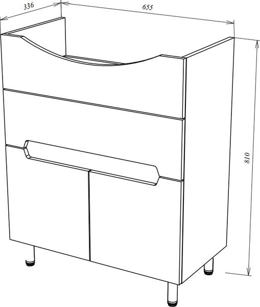 Тумба под умывальник Garda Marko-73 70 / 04.73.700