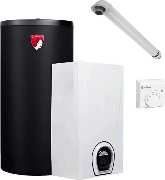 Комплект газового котла с бойлером Federica Bugatti 24В Varme - фото