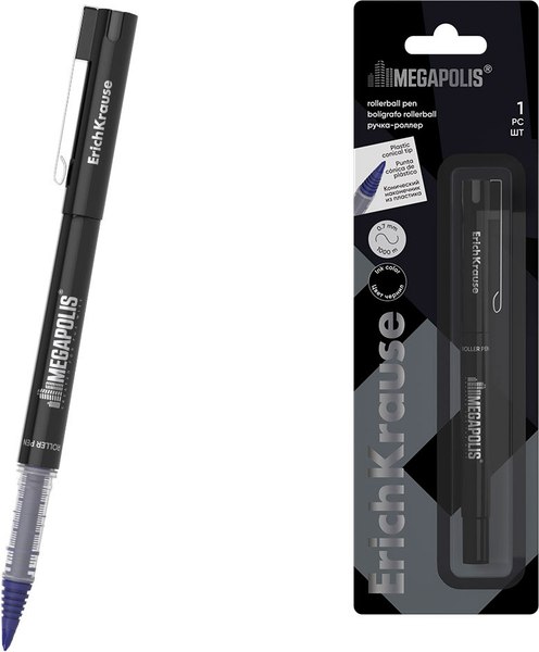 Ручка-роллер Erich Krause Megapolis Stick / 63827
