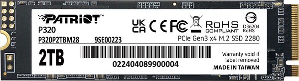 SSD диск Patriot P320 2TB (P320P2TBM28) - фото