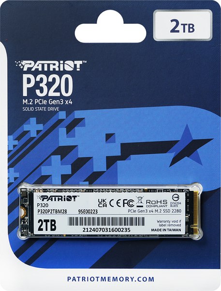 SSD диск Patriot P320 2TB (P320P2TBM28)