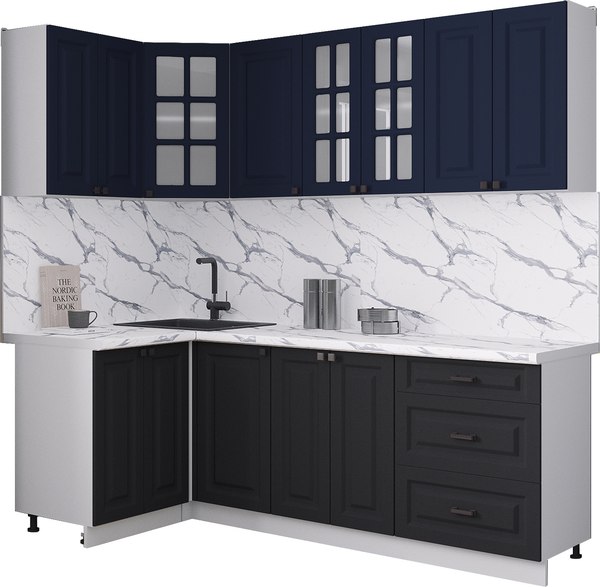 Кухонный гарнитур Интерлиния Мила Деко 1.2x2.2 - фото