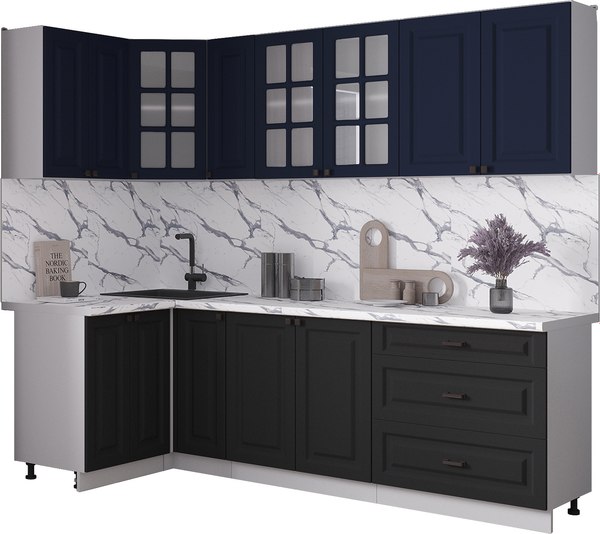 Кухонный гарнитур Интерлиния Мила Деко 1.2x2.5 - фото