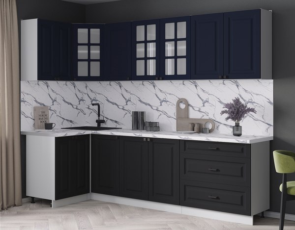 Кухонный гарнитур Интерлиния Мила Деко 1.2x2.6