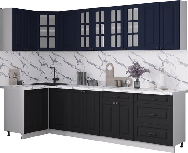 Кухонный гарнитур Интерлиния Мила Деко 1.2x2.8 - фото